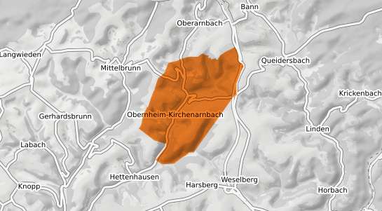 Mietspiegelkarte Obernheim Kirchenarnbach